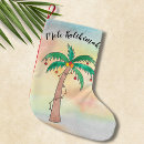 Search for palm tree christmas stockings Mele kalikimaka