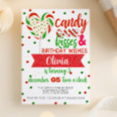 Search for candy cane birthday invitations Red and green