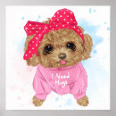 Search for pink poodle art Pet