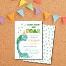 Search for roar birthday invitations Boy dinosaur party