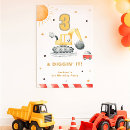Search for yellow digger posters Dump truck