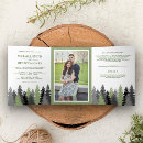 Search for pine trees wedding invitations Greenery