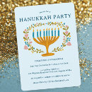 Search for menorah for invitations Hanukkah party