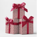 Search for deep red wrapping paper Classic
