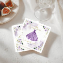 Search for purple floral napkins Calligraphy