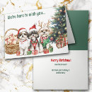 Search for cute shih tzu christmas cards Watercolor