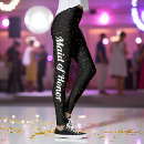 Search for bridal party leggings Black and gold