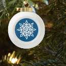 Search for blue sapphire christmas tree decorations Snowflakes