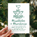 Search for martini christmas invitations Hand drawn