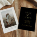 Search for black and gold wedding save the dates Simple
