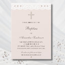 Search for christian christening invitations Blush pink