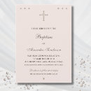 Search for neutral christening invitations Beige