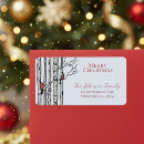 Search for birds on a branch return address labels Elegant