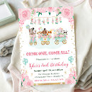 Search for circus party invitations Watercolor