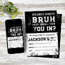 Search for double digits birthday invitations For kids