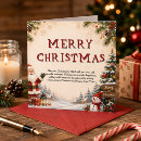 Search for vintage winter village christmas cards Snow