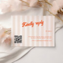 Search for retro wedding rsvp cards Stripes