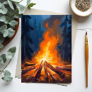 Search for flames fire postcards Campfire