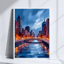 Search for cityscape art posters Watercolor