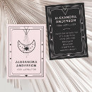 Search for crescent moon business cards Reiki master