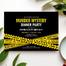 Search for crime party invitations Escape room party