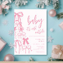 Search for holiday baby girl shower invitations Baby its cold outside