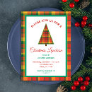 Search for colourful christmas invitations Plaid