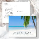 Search for palm tree wedding save the dates Coastal