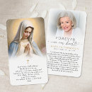 Search for religious funeral prayer cards Forever in our hearts