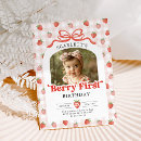 Search for berry birthday invitations Coquette