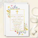 Search for watercolor first communion invitations 1st communion girl