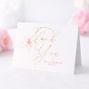 Search for pink gold thank you cards Sophisticated