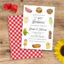 Search for bbq shower invitations Red plaid