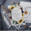 Search for sunflower and burgundy wedding invitations Elegant