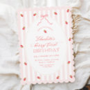 Search for stripe birthday invitations Pink stripes