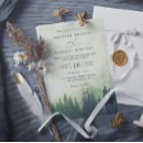 Search for pine green wedding invitations Rustic