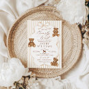 Search for vintage teddy bear invitations We can bearly wait