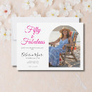 Search for fifty and fabulous 50th birthday invitations 50 year old