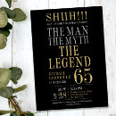 Search for 65th birthday invitations Typography