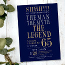Search for 65th birthday invitations Typography