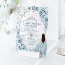 Search for baby blue quinceanera invitations Floral
