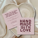Search for handmade with love business cards Modern