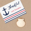 Search for nautical thank you cards Red