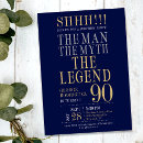 Search for surprise 90th birthday invitations Ninetieth
