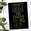 Search for 85th birthday invitations Typography