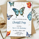 Search for colorful birthday invitations Butterflies
