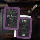 Search for purple gothic wedding invitations Hallowedding