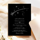 Search for celestial wedding invitations Black and white