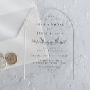 Search for black acrylic wedding invitations Minimal