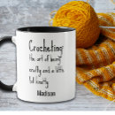 Search for funny crochet mugs Typography